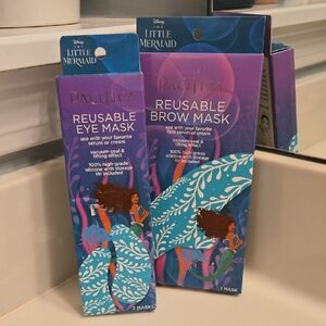 Pacifica Little Mermaid Reusable Eye and Brow Mask Set - Blue and Purple